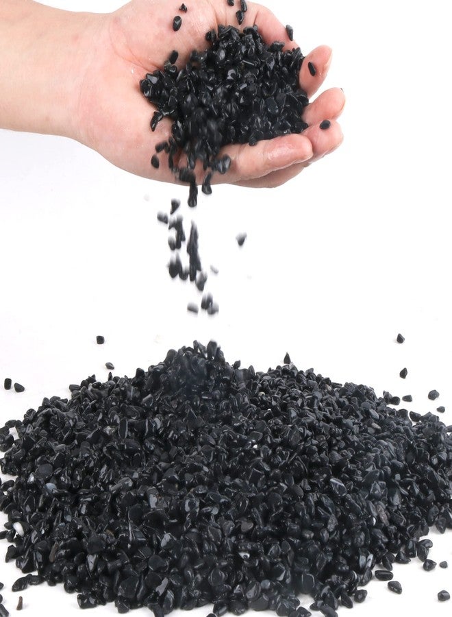 Anothera 3lb Black Cactus Pea Gravel Rocks,1/4 Inch Pebbles for Indoor Plants, Natural Succulent Rock and River Rocks Decorative for Aquariums, Vases, Outdoor Gardening, Top Dressing for Potted Plants - Image 1
